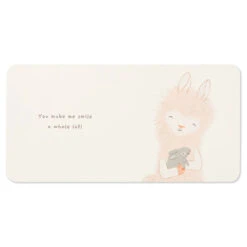 Hallmark MopTops Llama Stuffed Animal With You Make Me Smile Board Book -Charming Home Shop MopTops Plush Llama Stuffed Animal Board Book 1KID1534 06