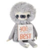 Hallmark MopTops Sloth Stuffed Animal With You Are The Best Board Book -Charming Home Shop MopTops Plush Sloth Stuffed Animal and Board Book 1KID2083 01