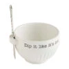 Mud Pie Dip Bowl And Spreader, Set Of 2 -Charming Home Shop Mud Pie Dip Bowl and Spreader Set 48500084H 01