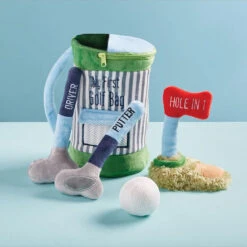 Mud Pie My First Golf Bag Plush Play Set, 5 Pieces -Charming Home Shop Mud Pie My First Golf Bag Plush Play Set 12110262 02