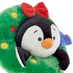 Hallmark Playful Penguins All Decked Out Musical Plush Penguin With Light And Motion -Charming Home Shop Musical Playful Penguins Plush With Light Motion 1KCX1100 04