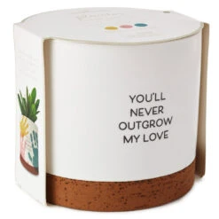 Hallmark Never Outgrow My Love Planter Handprint Kit 7 Hallmark Never Outgrow My Love Planter Handprint Kit -Charming Home Shop Never Outgrow My Love Planter With Paints 1BBY4851 03