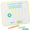 Hallmark So Excited To Meet You Magnetic Baby Countdown Board -Charming Home Shop New Baby Pregnancy Countdown Calendar 1BBY4821 01