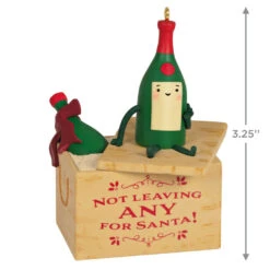 Hallmark A Case Of Christmas Cheer Ornament -Charming Home Shop None for Santa Wine Crate Keepsake Ornament 1799QGO2869 03