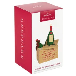 Hallmark A Case Of Christmas Cheer Ornament -Charming Home Shop None for Santa Wine Crate Keepsake Ornament 1799QGO2869 04