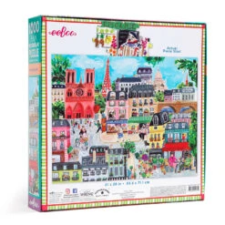 Eeboo Paris In A Day 1000-Piece Jigsaw Puzzle -Charming Home Shop Paris in a Day 1000Piece Jigsaw Puzzle PZTPD2 03