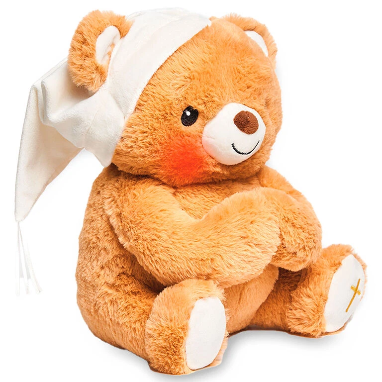 Paws For Prayer Bear Stuffed Animal With Music And Light, 10" H 5 Paws For Prayer Bear Stuffed Animal With Music And Light, 10" H - Image 3