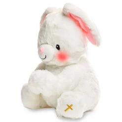 Paws For Prayer Bunny Stuffed Animal With Music And Light, 10" H -Charming Home Shop Paws for Prayer Bunny Plush With Music and Light CB86751 03