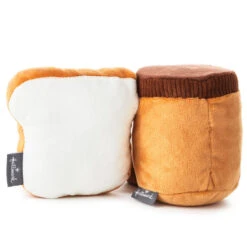 Hallmark Better Together Peanut Butter And Jelly Magnetic Plush, 5" -Charming Home Shop Peanut Butter Jar and Bread With Jelly Magnetic Plush 1KID1641 03