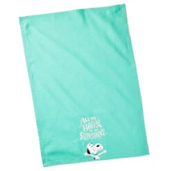 Hallmark Peanuts® All The Happy Snoopy Tea Towel -Charming Home Shop Peanuts All the Happy Snoopy Teal Kitchen Towel 1PAJ3538 02