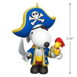 Hallmark Peanuts® Spotlight On Snoopy Pirate Snoopy Ornament -Charming Home Shop Peanuts Pirate Snoopy Keepsake Ornament 1699QXR8229 03