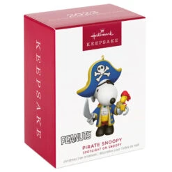 Hallmark Peanuts® Spotlight On Snoopy Pirate Snoopy Ornament -Charming Home Shop Peanuts Pirate Snoopy Keepsake Ornament 1699QXR8229 04