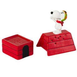 Hallmark Peanuts® Flying Ace Snoopy Stacked Salt And Pepper Shakers, Set Of 2 -Charming Home Shop Peanuts Snoopy Doghouse Salt and Pepper Shakers 1PAJ3529 02