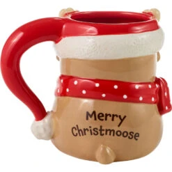 Precious Moments Merry Christmoose Mug, 14 Oz. -Charming Home Shop Precious Moments Moose Sculpted Mug 231412 02