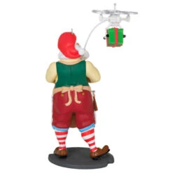 Hallmark Toymaker Santa Ornament -Charming Home Shop Santa With Drone Keepsake Ornament 1999QXR8047 06