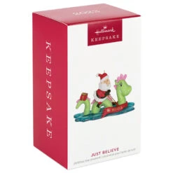 Hallmark Just Believe Ornament -Charming Home Shop Santa on Loch Ness Monster Keepsake Ornament 2199QGO2859 04
