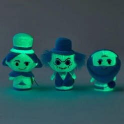 Hallmark Itty Bittys® Disney The Haunted Mansion Ghosts Glow-in-the-Dark Plush, Set Of 3 -Charming Home Shop Set of 3 Haunted Mansion Ghosts Plush itty bittys 1KHW1028 04