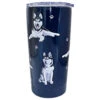 E&S Pets Siberian Husky Stainless Steel Tumbler, 20 Oz. -Charming Home Shop Siberian Husky Dogs on Blue Stainless Steel Tumbler 11540 01