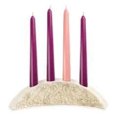 Small Nativity Advent Candle Holder -Charming Home Shop Small Advent Candle Holder 2020220505 03