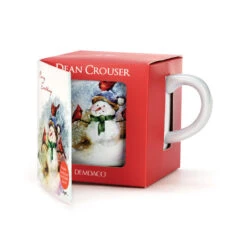 Winter Friends Mug And Matching Card -Charming Home Shop Snowman and Cardinals Mug With Card 2020220254 03