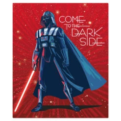 Hallmark Star Wars™ Darth Vader™ Dark Side Blanket -Charming Home Shop Star Wars Darth Vader Dark Side Fleece Blanket 1SHP2159 03