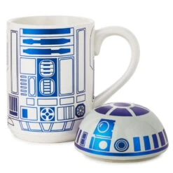 Hallmark Star Wars™ R2-D2™ Mug With Sound, 14 Oz. -Charming Home Shop Star Wars R2D2 Ceramic Mug With Sound Effects Lid 1SHP2166 03
