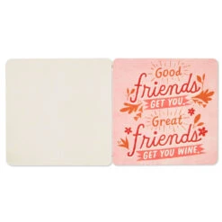 Hallmark Stop And Smell The Rosé: 20 Coasters Celebrating Friends (And Wine) Book -Charming Home Shop Stop and Smell the Ros Book With Coasters 1BOK1574 04