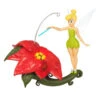 Hallmark Disney Tinker Bell Pixie-Dusted Poinsettia Ornament -Charming Home Shop Tinker Bell on Flower Keepsake Ornament 2099QXD6637 01