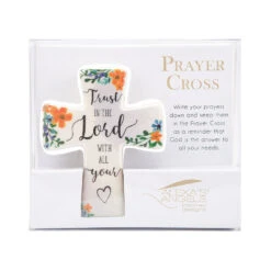 Roman Trust In The Lord Porcelain Prayer Cross -Charming Home Shop Trust in the Lord Porcelain Prayer Cross 223622 02