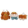 Hallmark Better Together Holiday Feast Magnetic Plush, Set Of 3 -Charming Home Shop Turkey Pumpkin Pie and Potatoes Stuffed Animals 1FAL1900 01