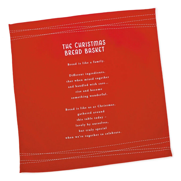 Demdaco Christmas Bread Basket And Tea Towel, Set Of 2 6 Demdaco Christmas Bread Basket And Tea Towel, Set Of 2 - Image 4