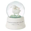 Hallmark Little Lamb Musical Snow Globe -Charming Home Shop White Lamb in Flowers and Grass Water Globe 1BBY4723 01