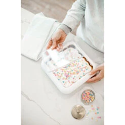 White Fancy Panz Square Foil Pan Serving Tray 9 White Fancy Panz Square Foil Pan Serving Tray -Charming Home Shop White Square Serving Tray With Lid for 8x8 Foil Pans FP88001 04