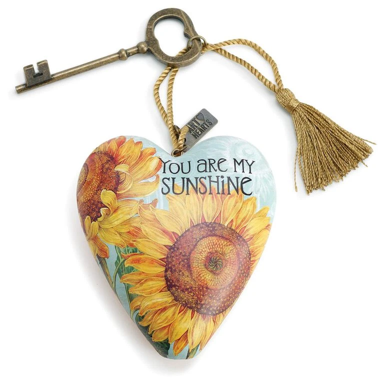 You Are My Sunshine Art Heart Sculpture, 4" 3 You Are My Sunshine Art Heart Sculpture, 4"